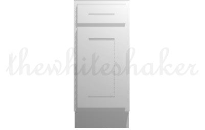 B15 - 15" Wide Single Door & Drawer Base Cabinet