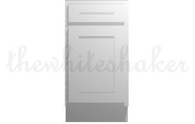 B18 - 18" Wide Single Door & Drawer Base Cabinet