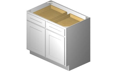 B39 - 39" Wide Double Door & Double Drawer Base Cabinet