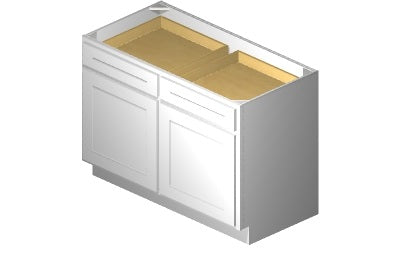 B48 - 48" Wide Double Door & Double Drawer Base Cabinet