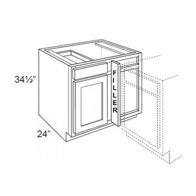 BBC36 - 36" Wide Base Blind Corner Cabinet