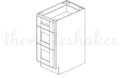 DB15 - 15" Wide Drawer Base Cabinet