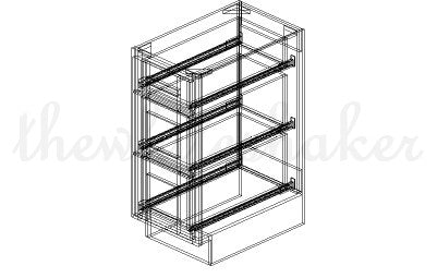 DB15 - 15" Wide Drawer Base Cabinet