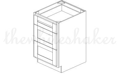 DB21 - 21" Wide Drawer Base Cabinet