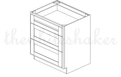 DB30 - 30" Wide Drawer Base Cabinet