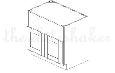 FSB36 - 36" Wide Farm Sink Base Cabinet