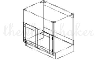 FSB36 - 36" Wide Farm Sink Base Cabinet