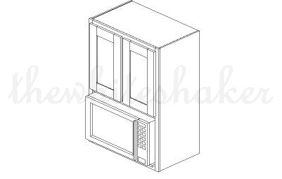 MW3042 - 30" Wide 42" High, Microwave Wall Cabinet