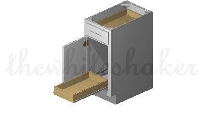 ROT15 - Universal Roll Out Tray for 15" Wide Base Cabinet