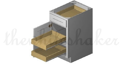 ROT18 - Universal Roll Out Tray for 18" Wide Base/Utility Cabinet