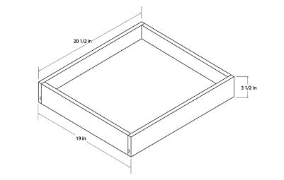 ROT21 - Universal Roll Out Tray for 21" Wide Base Cabinet