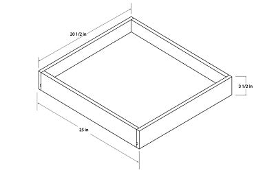 ROT27 - Universal Roll Out Tray for 27" Wide Base Cabinet