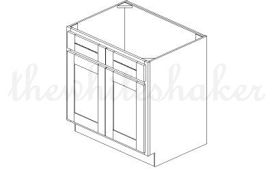 SB33 - 33" Wide Sink Base Cabinet