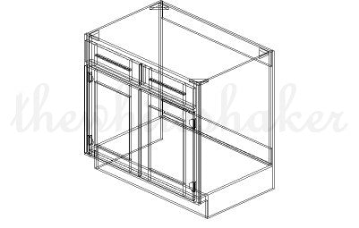 SB36 - 36" Wide Sink Base Cabinet