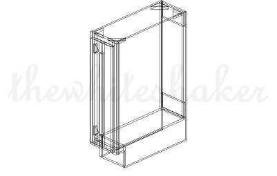 TB09 - 9" Wide Full Height / Tray Base Cabinet