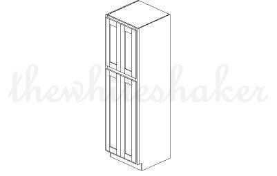 UC2484 - 24" Wide, 84" High Utility/Pantry Cabinet