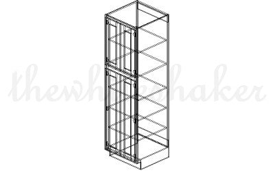 UC2484 - 24" Wide, 84" High Utility/Pantry Cabinet