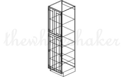 UC2490 - 24" Wide, 90" High Utility/Pantry Cabinet