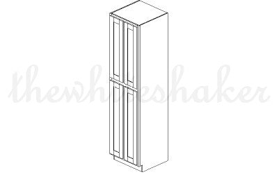 UC2496 - 24" Wide, 96" High Utility/Pantry Cabinet