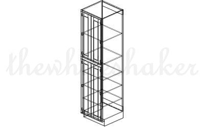 UC2496 - 24" Wide, 96" High Utility/Pantry Cabinet