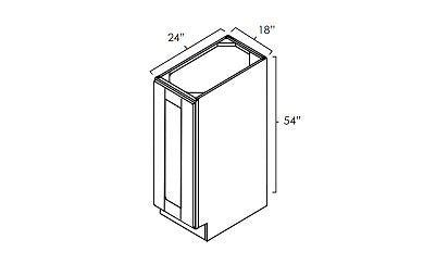 UCB1854 - 18" Wide, 54" High Utility/Pantry Base Cabinet