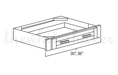 UCD30 - 30" Wide Under Counter Knee Drawer