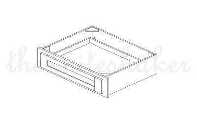 UCD30 - 30" Wide Under Counter Knee Drawer