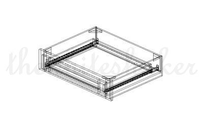 UCD30 - 30" Wide Under Counter Knee Drawer