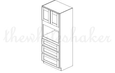 UOC3384 - 33" Wide, 84" High Universal Oven Cabinet