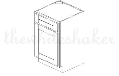 V2121 - 21" Wide Vanity Base Cabinet