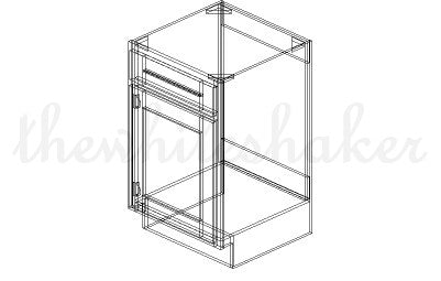 V2121 - 21" Wide Vanity Base Cabinet