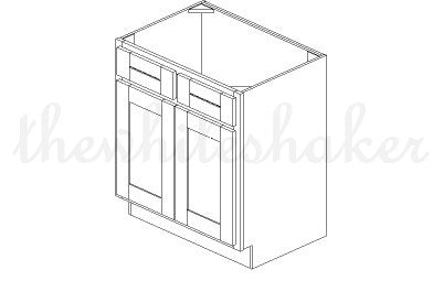 V3021 - 30" Wide Vanity Base Cabinet