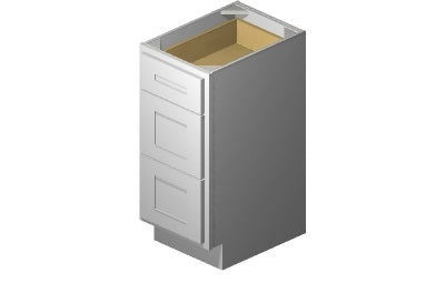 VDB1521 - 15" Wide Three Drawer Vanity Base Cabinet