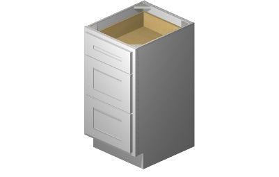 VDB1821 - 18" Wide Three Drawer Vanity Base Cabinet