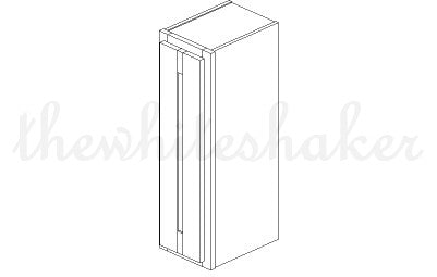 W0930 - 9" Wide 30" High, Single Door Wall Cabinet