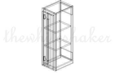 W0930 - 9" Wide 30" High, Single Door Wall Cabinet