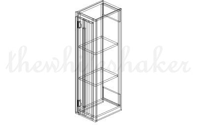 W0936 - 9" Wide 36" High, Single Door Wall Cabinet