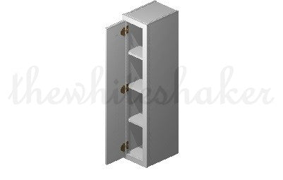 W0942 - 9" Wide 42" High, Single Door Wall Cabinet