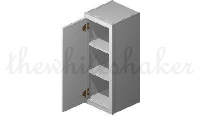 W1230 - 12" Wide 30" High, Single Door Wall Cabinet