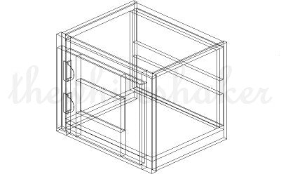 W1512PG - 15" Wide 12" High, Single Door Plain Glass Decorative Wall Cabinet