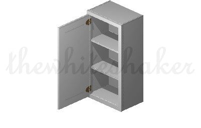 W1836 - 18" Wide 36" High, Single Door Wall Cabinet