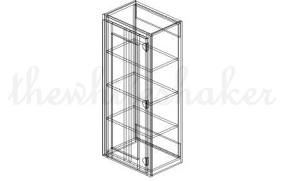 W1842 - 18" Wide 42" High, Single Door Wall Cabinet