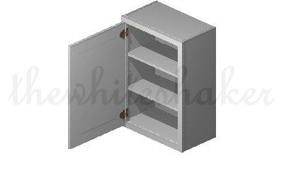 W2130 - 21" Wide 30" High, Single Door Wall Cabinet