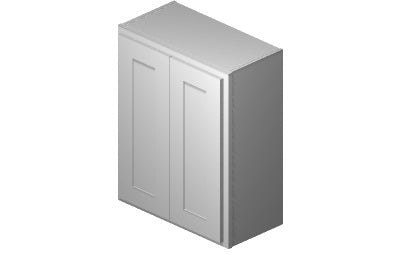 W2430 - 24" Wide 30" High, Double Door Wall Cabinet