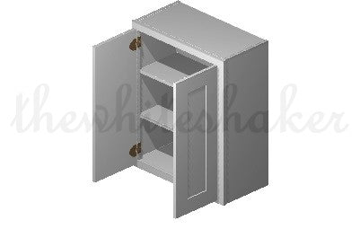 W2430 - 24" Wide 30" High, Double Door Wall Cabinet