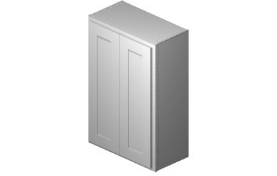 W2436 - 24" Wide 36" High, Double Door Wall Cabinet