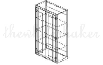 W2442 - 24" Wide 42" High, Double Door Wall Cabinet