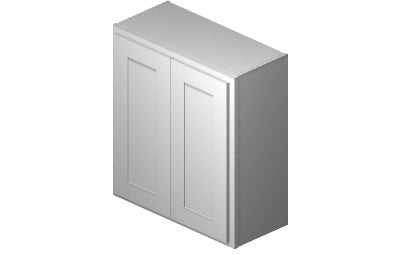 W2730 - 27" Wide 30" High, Double Door Wall Cabinet