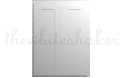 W2736 - 27" Wide 36" High, Double Door Wall Cabinet