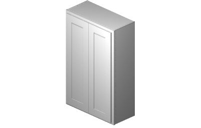 W2742 - 27" Wide 42" High, Double Door Wall Cabinet